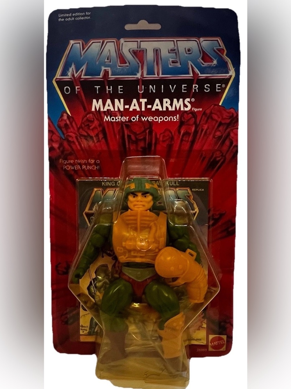 Mattel 2000 Masters of the Universe Commemorative Series MAN-AT-ARMS MOTU NIB